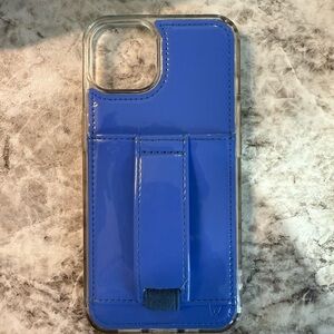 Glossy Blue Phone Case with Stand